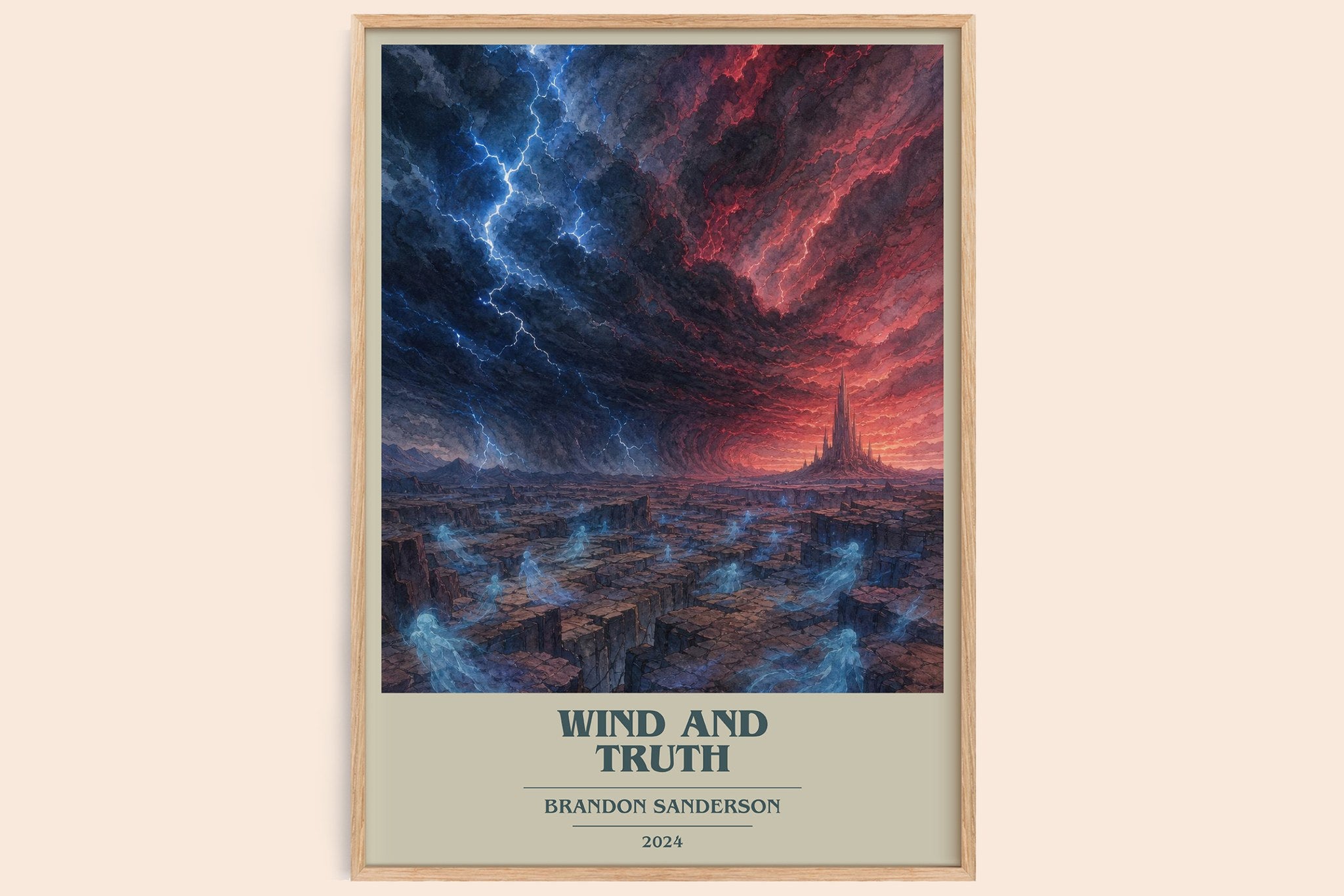 Wind and Truth Book Cover Poster by Brandon Sanderson