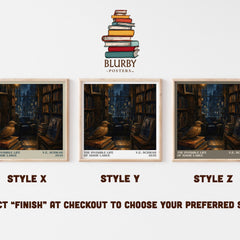 The Invisible Life of Addie LaRue literary print in frame leaning in hallway – fantasy wall art