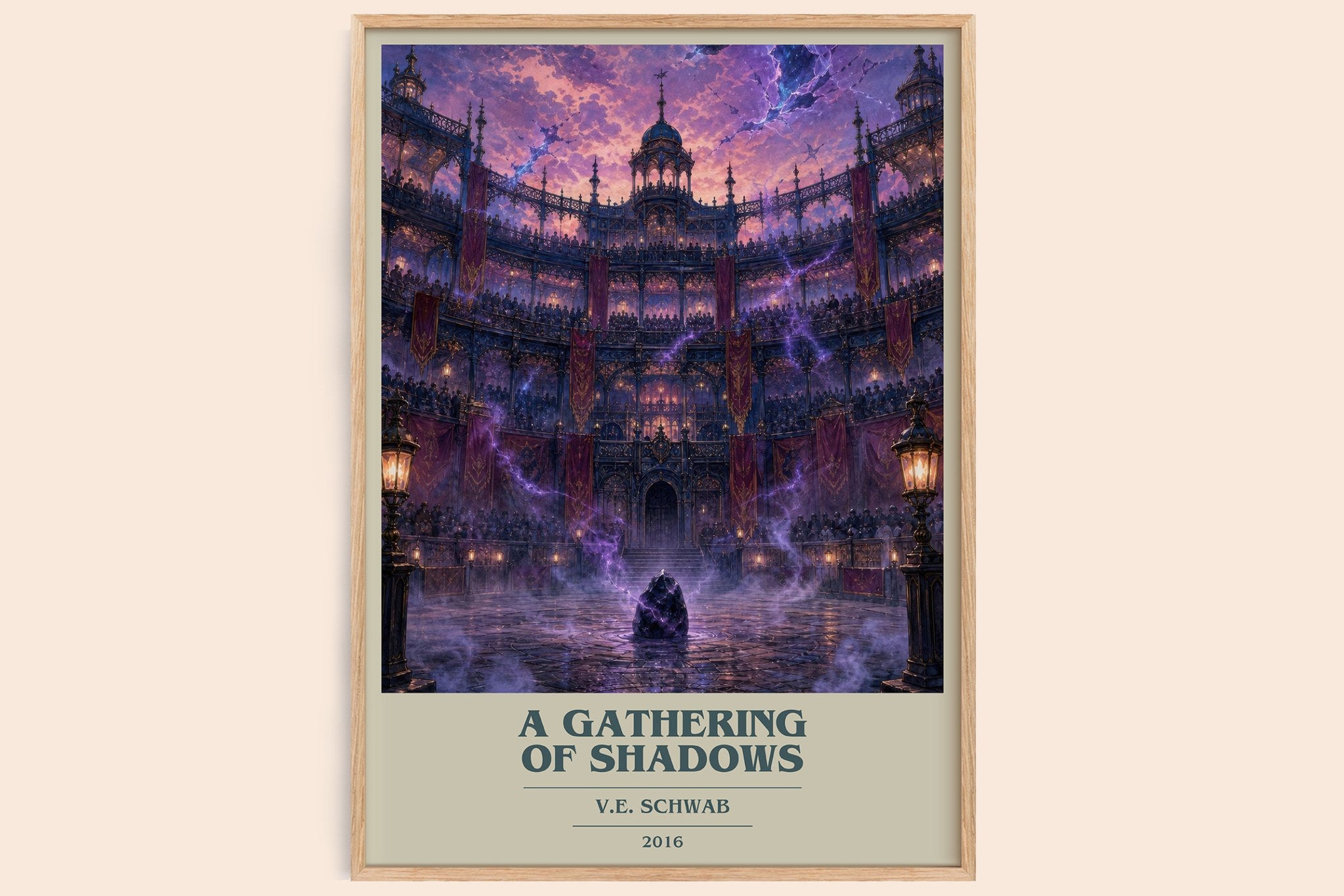 A Gathering of Shadows Book Cover Poster by V.E. Schwab