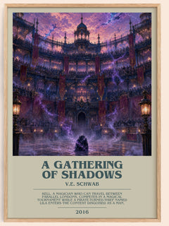 A Gathering of Shadows Bookish Wall Art by V.E. Schwab – framed poster