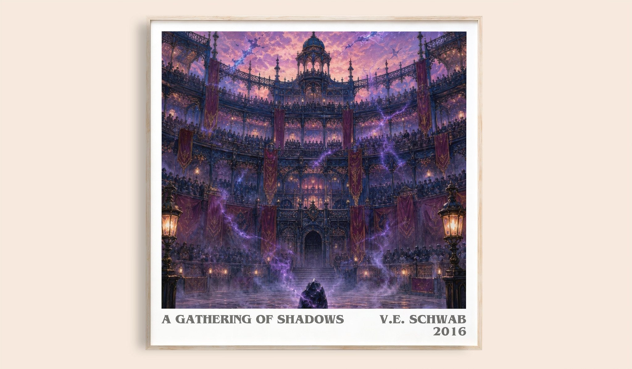 A Gathering of Shadows Literary Art Print by V.E. Schwab