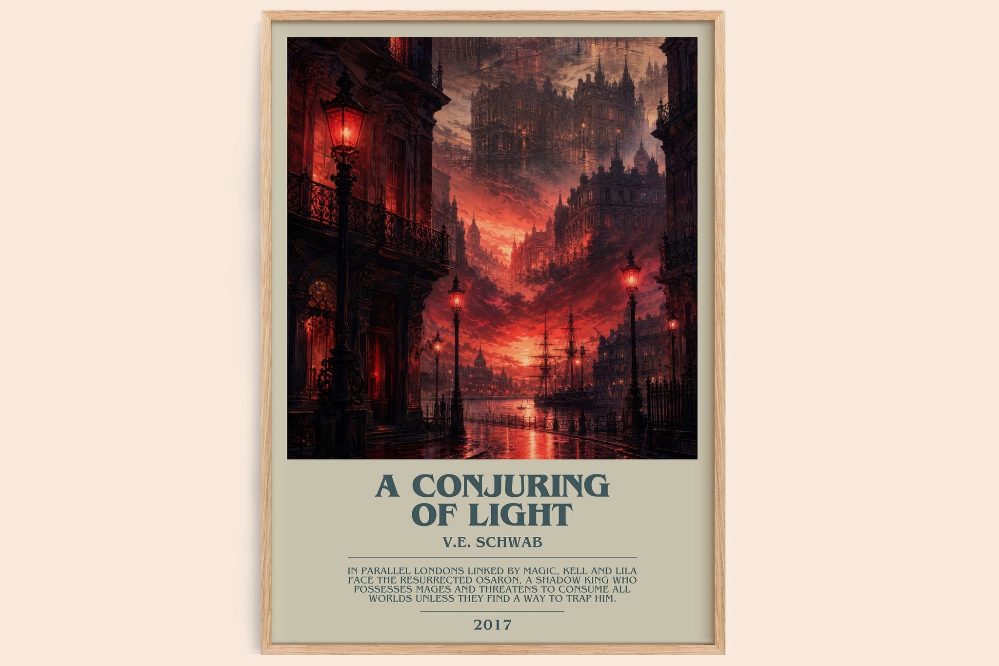 A Conjuring of Light Bookish Wall Art by V.E. Schwab