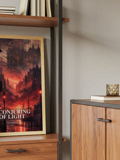 A Conjuring of Light book watercolour illustration paper finish options – matte satin gloss