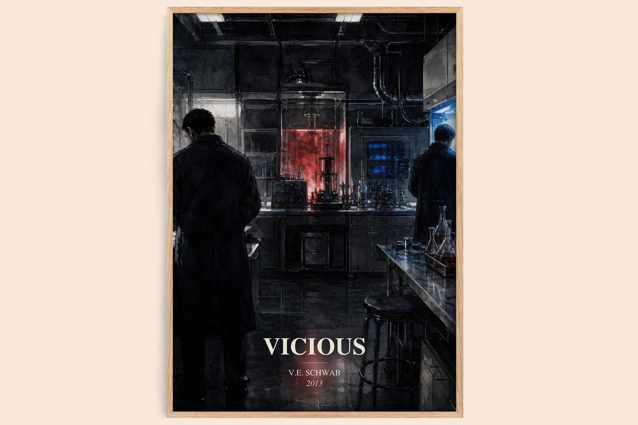 Vicious Book Watercolour Illustration by V.E. Schwab