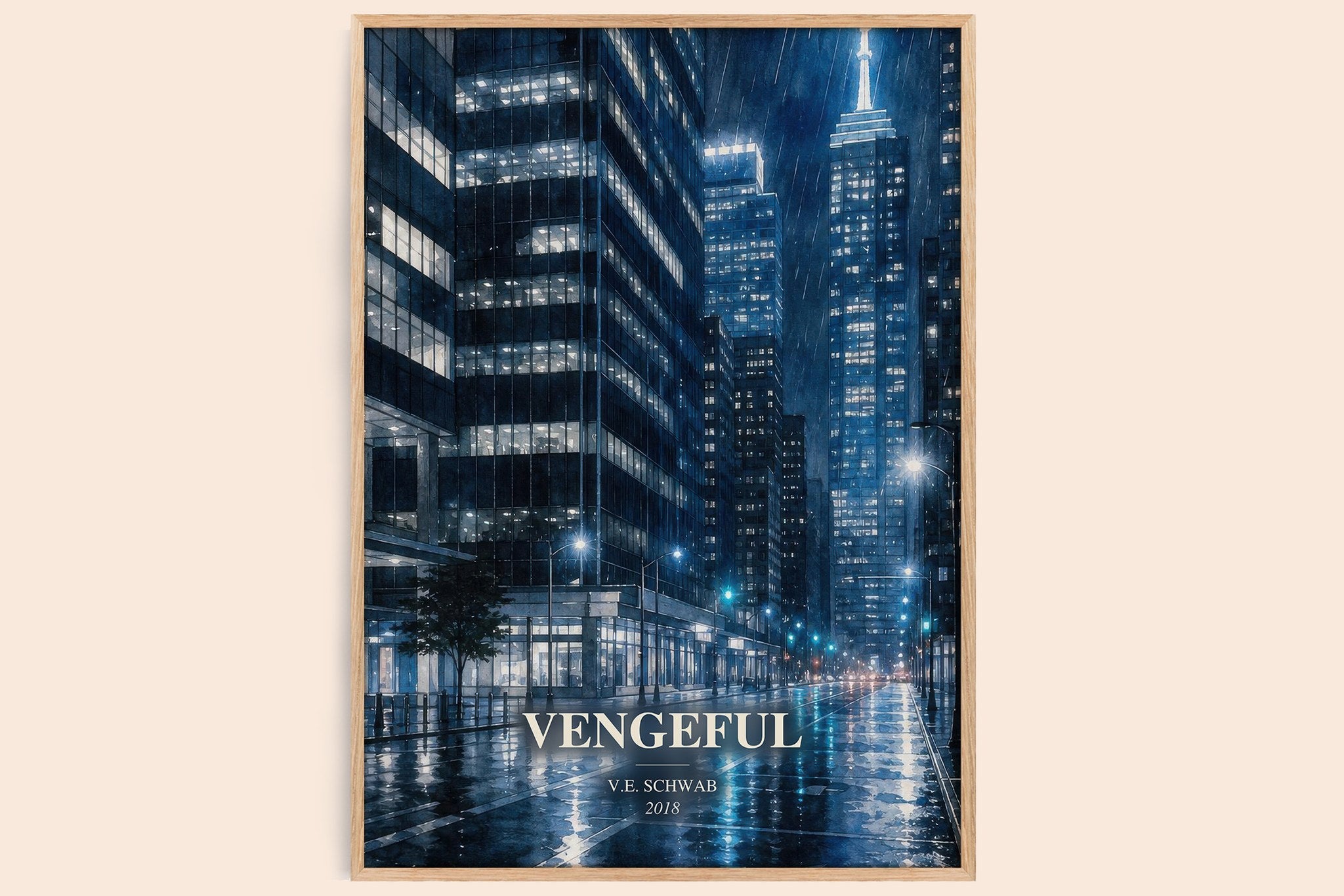 Vengeful Book Watercolour Illustration by V.E. Schwab
