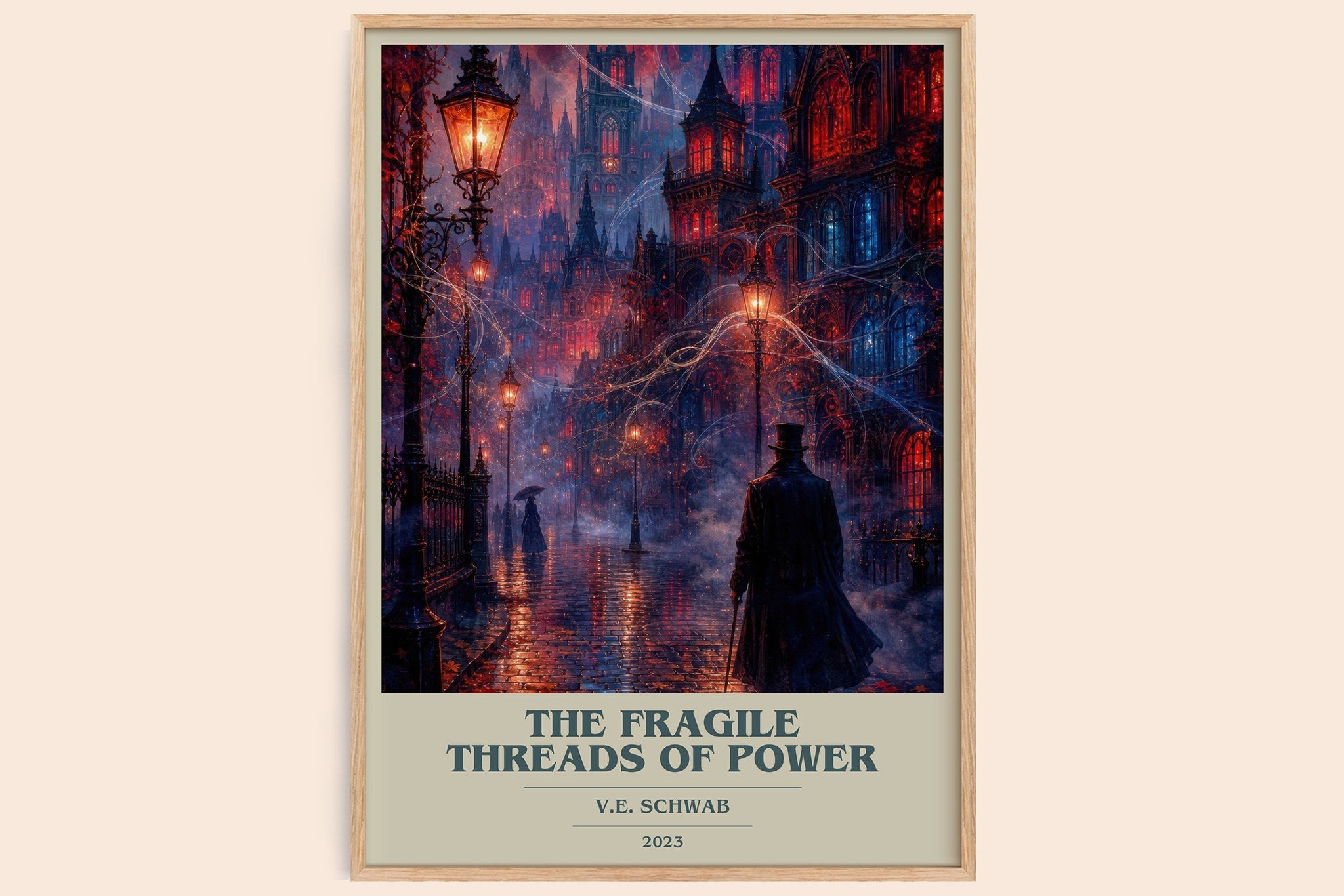 The Fragile Threads of Power Book Cover Poster by V.E. Schwab