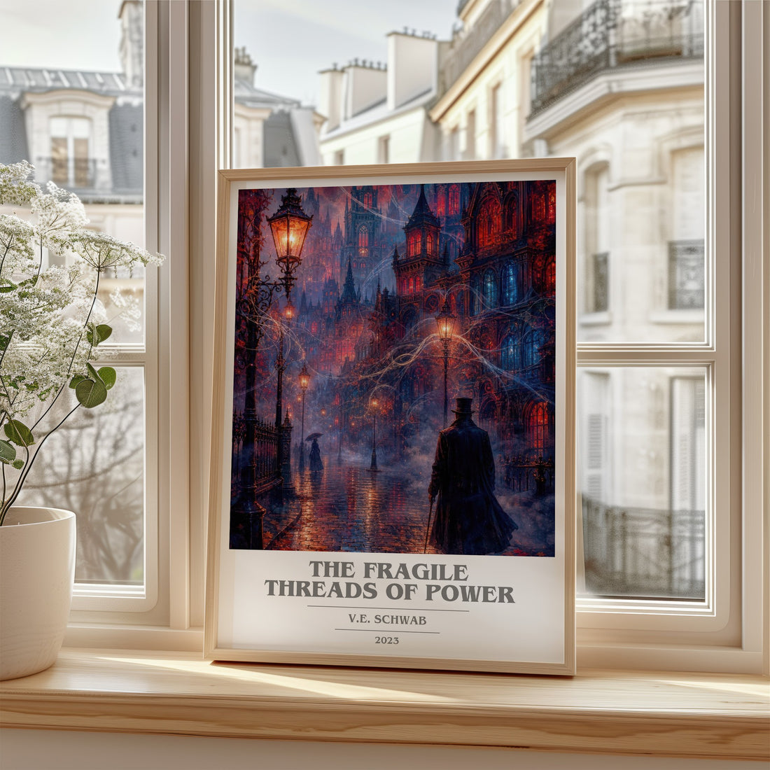 The Fragile Threads of Power book cover poster colour and style options – V.E. Schwab book art