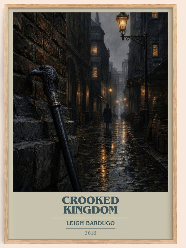 Crooked Kingdom book cover book poster by Leigh Bardugo – framed literary art print