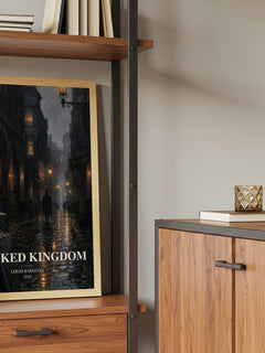 Crooked Kingdom book watercolour illustration paper finish options – matte satin gloss