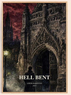 Hell Bent watercolour book poster by Leigh Bardugo – framed literary art print