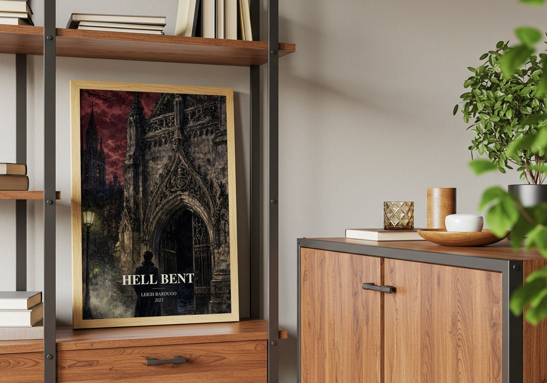 Hell Bent book watercolour illustration paper finish options – matte satin gloss