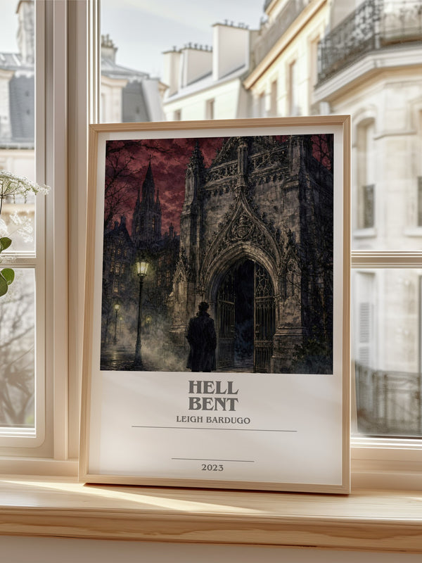 Hell Bent bookish poster colour and style options – Leigh Bardugo book art