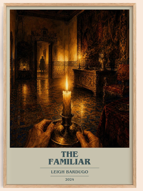 The Familiar book cover book poster by Leigh Bardugo – framed literary art print