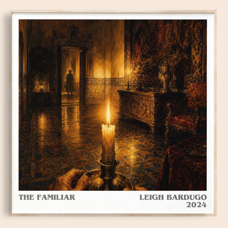 The Familiar literary book poster by Leigh Bardugo – framed literary art print