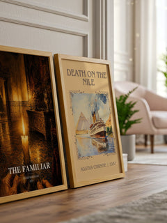 The Familiar watercolour print framed by window – literary home decor