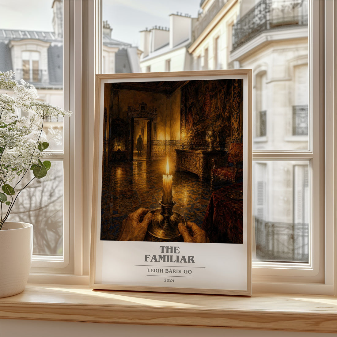 The Familiar book cover poster colour and style options – Leigh Bardugo book art (mockup)