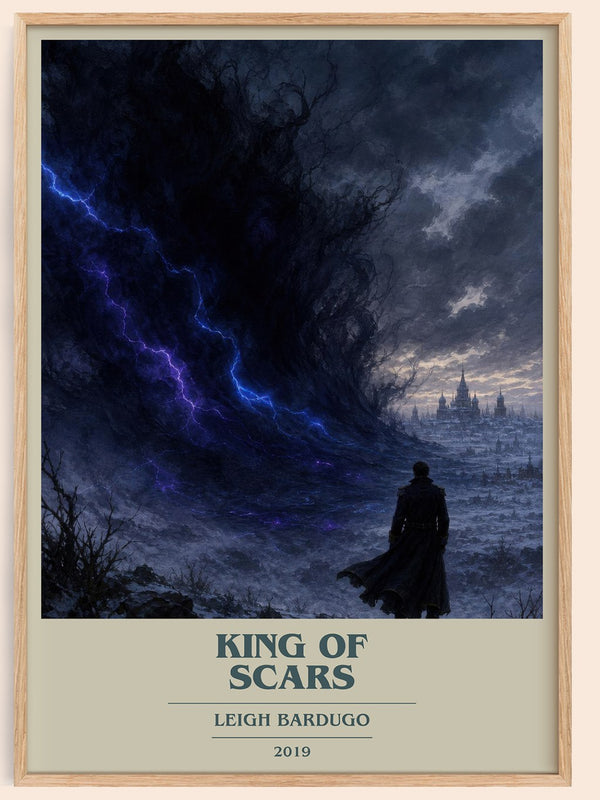 King of Scars book cover book poster by Leigh Bardugo – framed literary art print