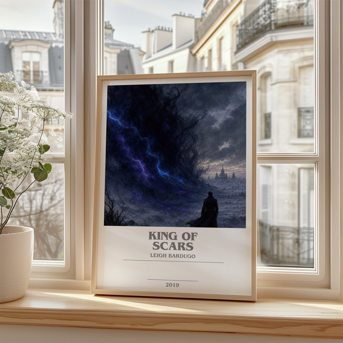 King of Scars bookish poster colour and style options – Leigh Bardugo book art (mockup)