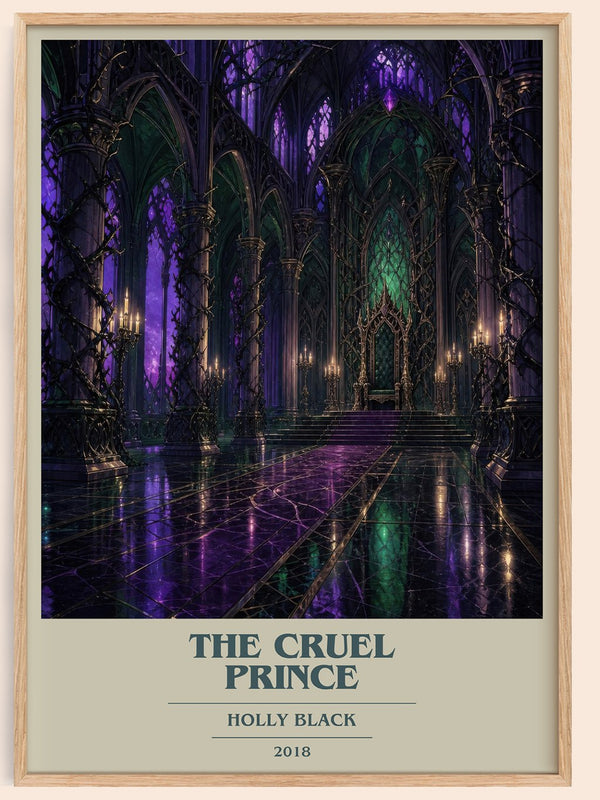 The Cruel Prince book cover book poster by Holly Black – framed literary art print