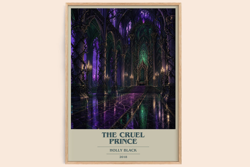 The Cruel Prince Book Cover Poster by Holly Black (Modern Minimalist style)