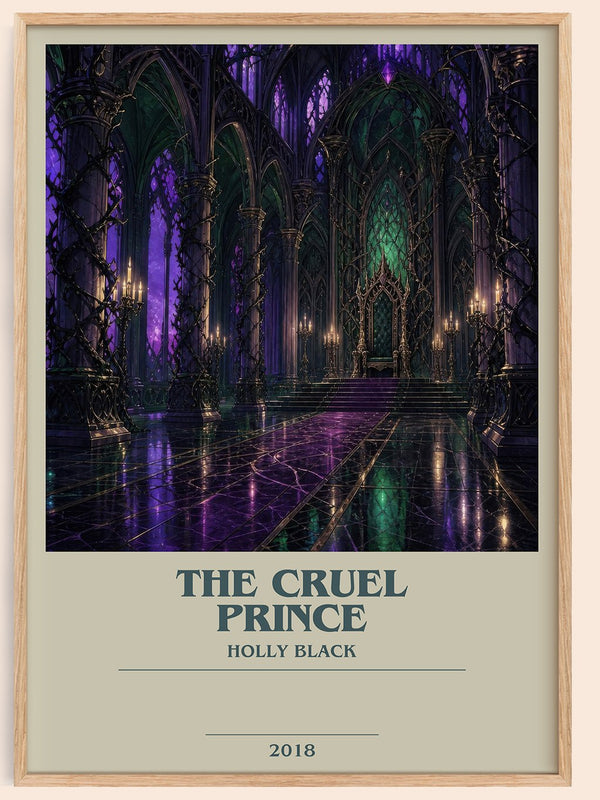 The Cruel Prince bookish book poster by Holly Black – framed literary art print