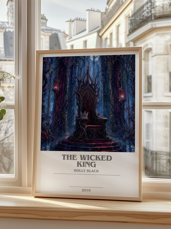 The Wicked King bookish poster colour and style options – Holly Black book art