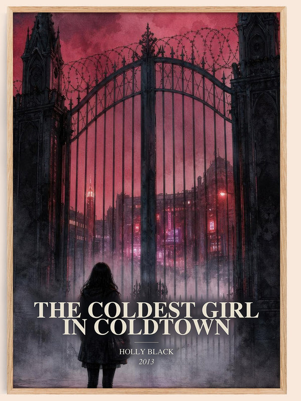 The Coldest Girl in Coldtown watercolour book poster by Holly Black – framed literary art print