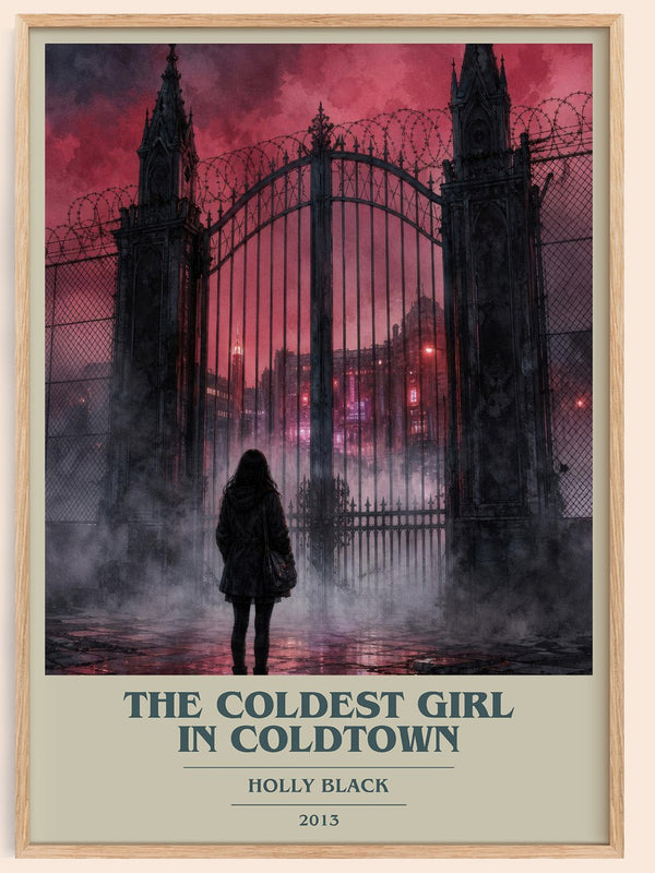 The Coldest Girl in Coldtown book cover book poster by Holly Black – framed literary art print