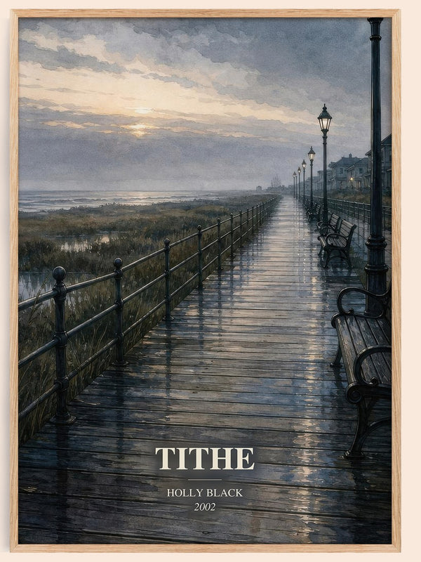 Tithe watercolour book poster by Holly Black – framed literary art print