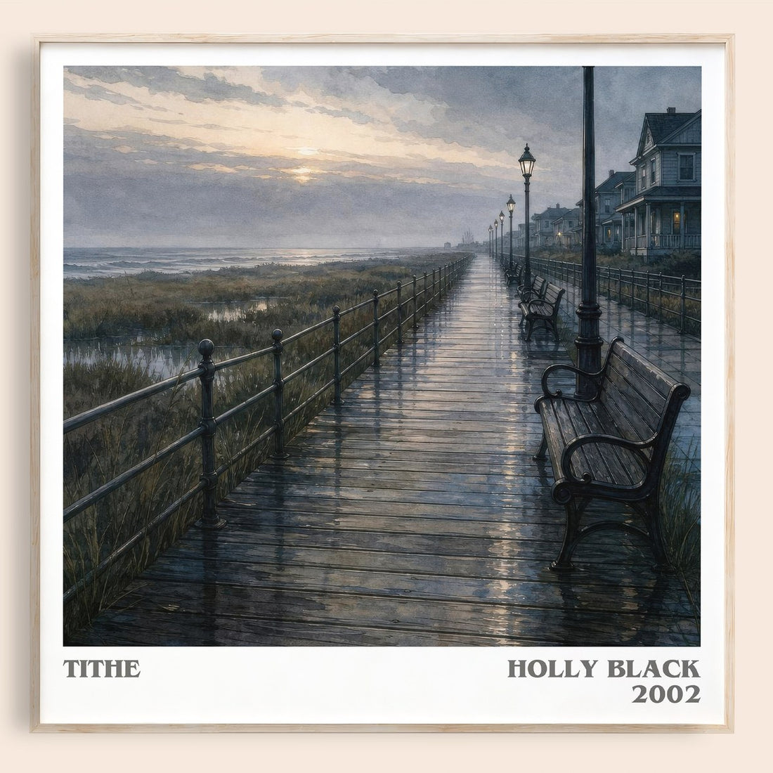 Tithe literary book poster by Holly Black – framed literary art print