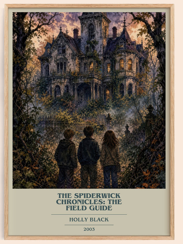 The Spiderwick Chronicles: The Field Guide book cover book poster by Holly Black – framed literary art print