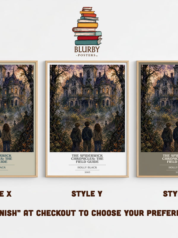The Spiderwick Chronicles: The Field Guide book cover print in frame leaning in hallway – fantasy wall art