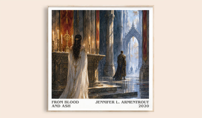 From Blood and Ash Literary Art Print by Jennifer L. Armentrout (Square style)