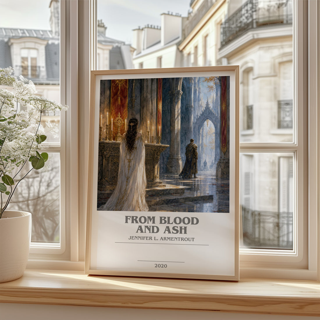 From Blood and Ash bookish poster colour and style options – Jennifer L. Armentrout book art (mockup)