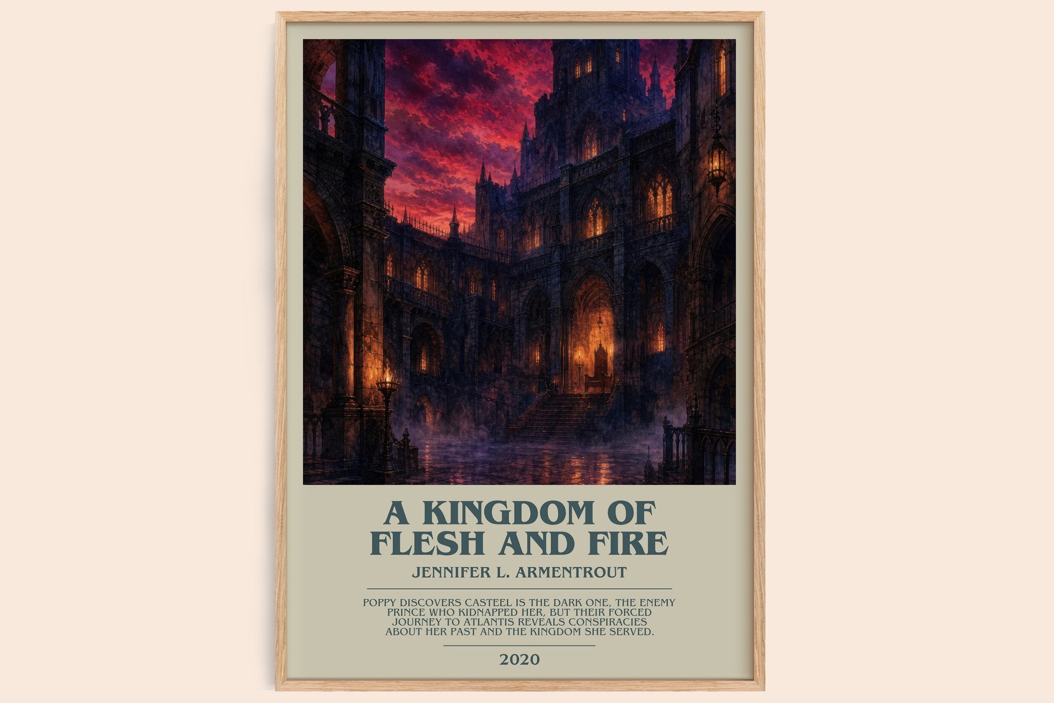 A Kingdom of Flesh and Fire Bookish Wall Art by Jennifer L. Armentrout