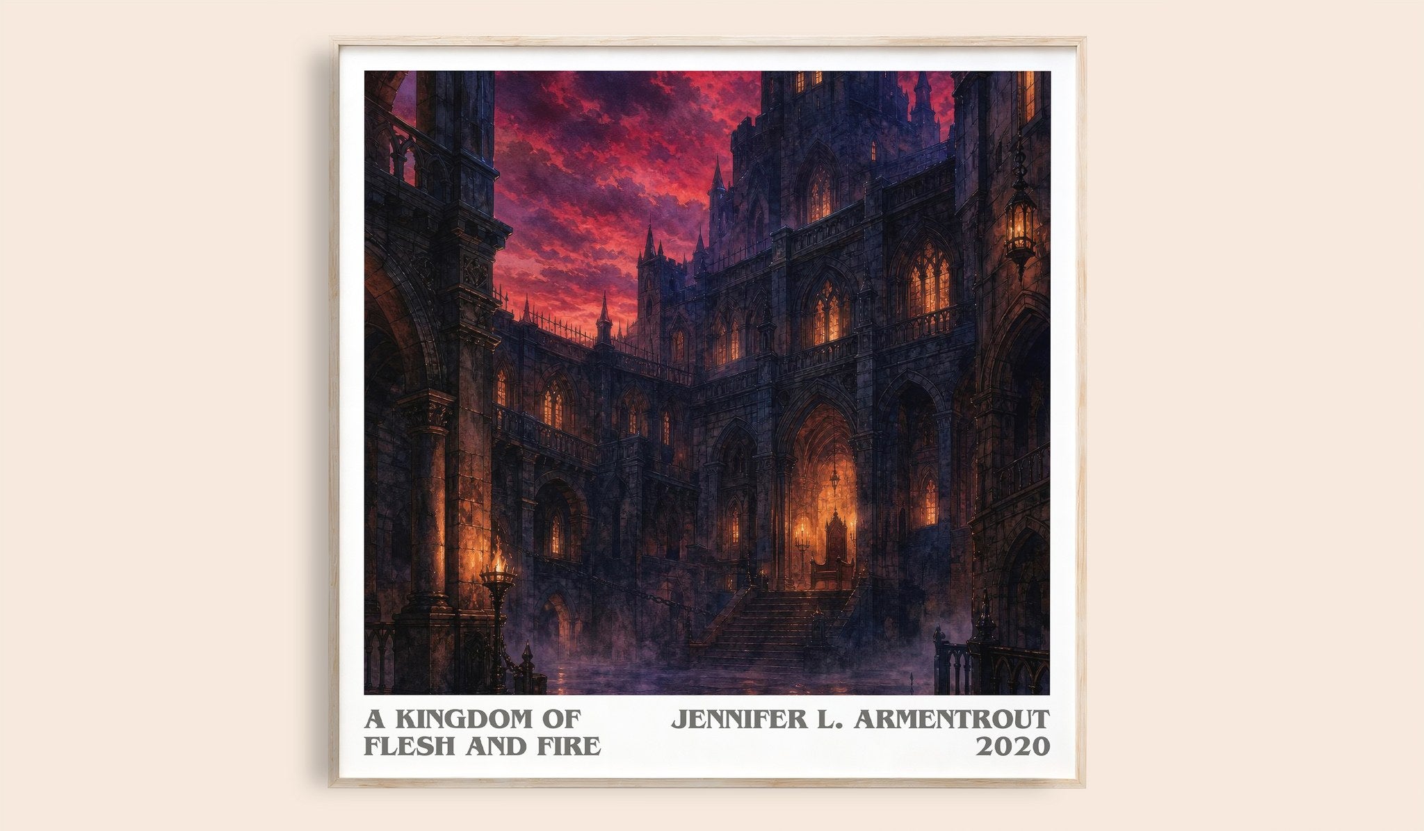 Kingdom of Flesh and Fire Literary Art Print by Jennifer L. Armentrout