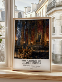 The Crown of Gilded Bones book cover poster colour and style options – Jennifer L. Armentrout book art