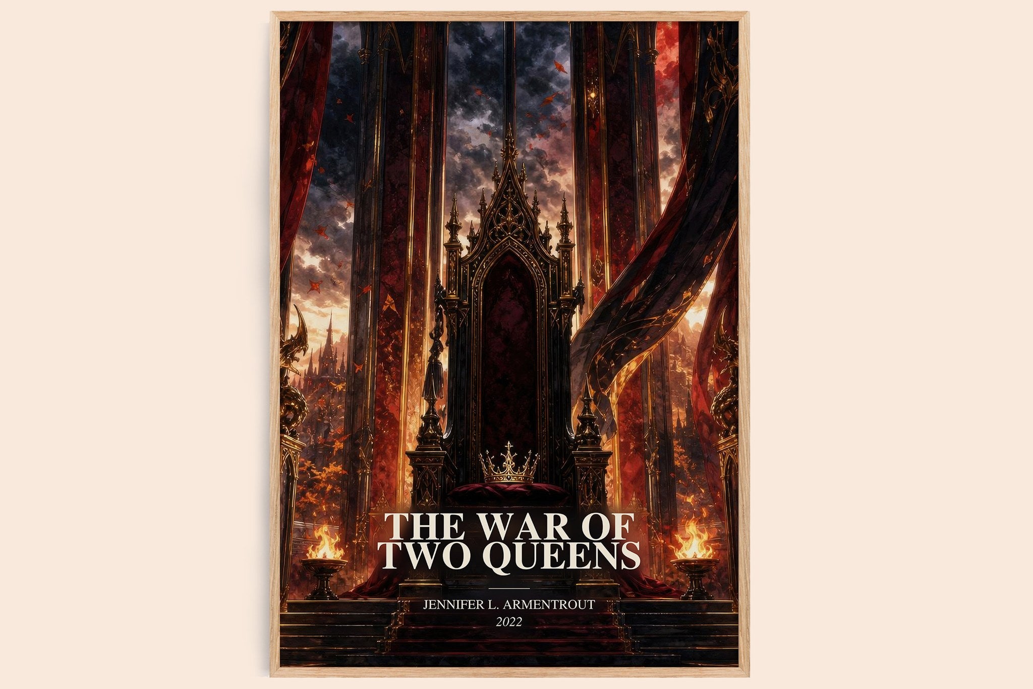 War of Two Queens Book Watercolour Illustration by J. Armentrout