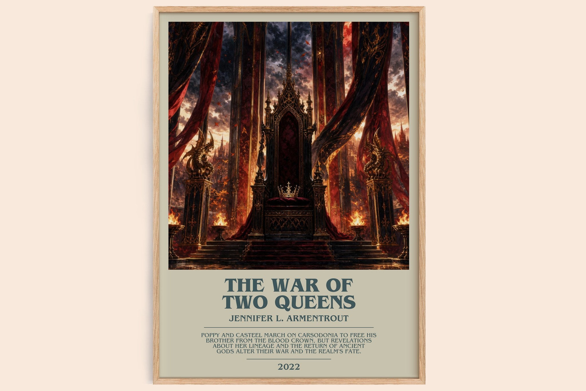 The War of Two Queens Bookish Wall Art by Jennifer L. Armentrout