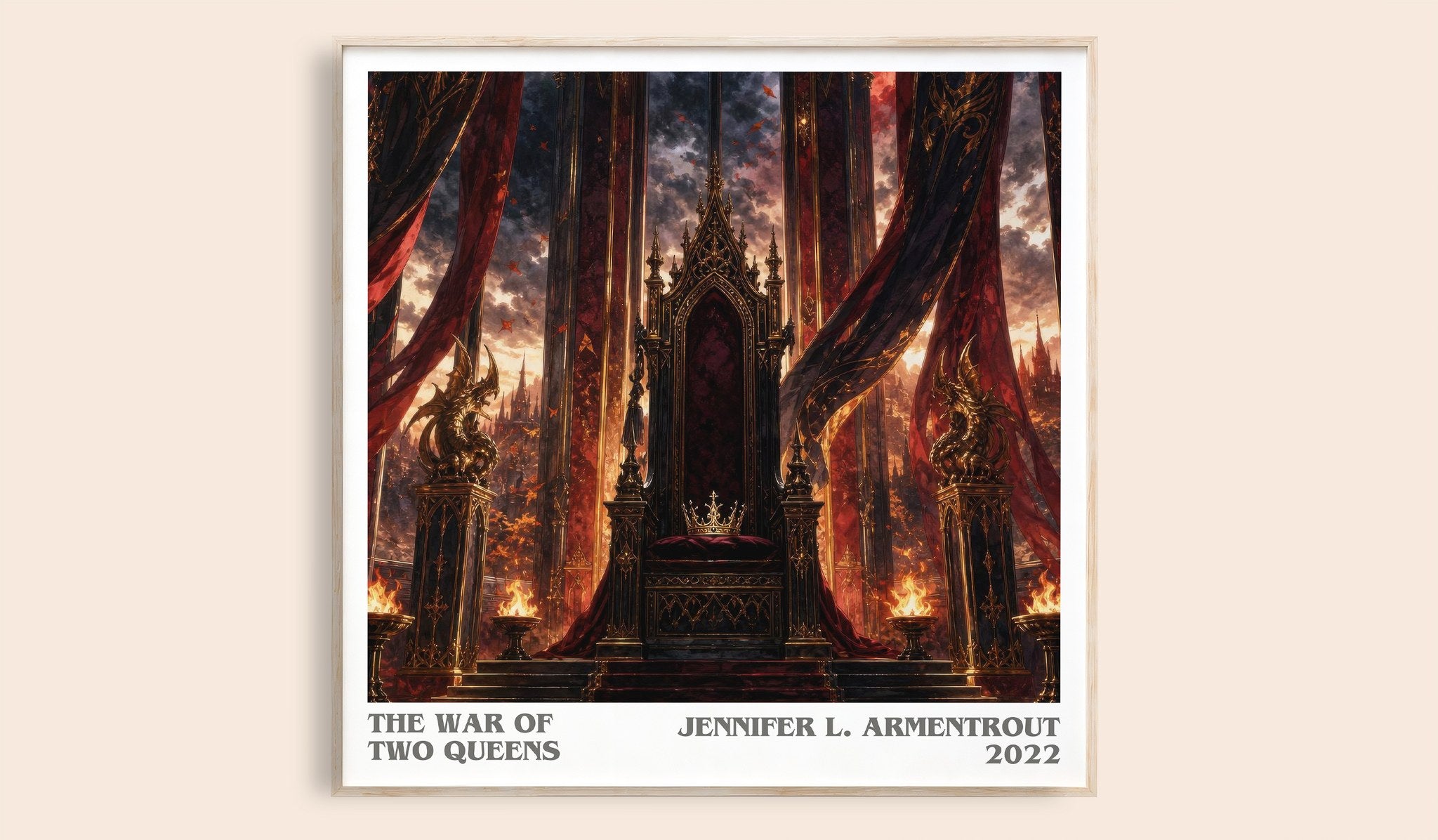The War of Two Queens Literary Art Print by Jennifer L. Armentrout