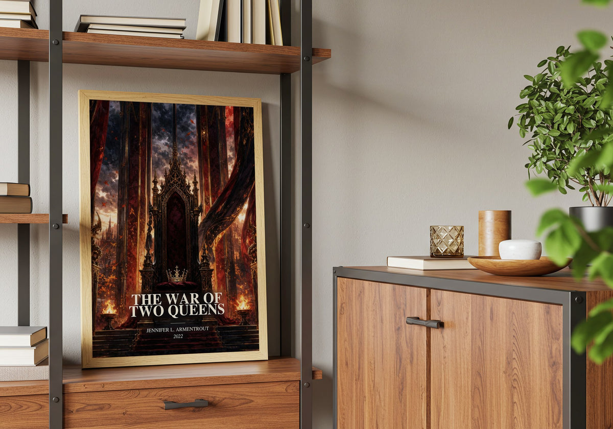 The War of Two Queens book watercolour illustration paper finish options – matte satin gloss