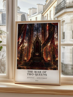 The War of Two Queens book cover poster colour and style options – Jennifer L. Armentrout book art
