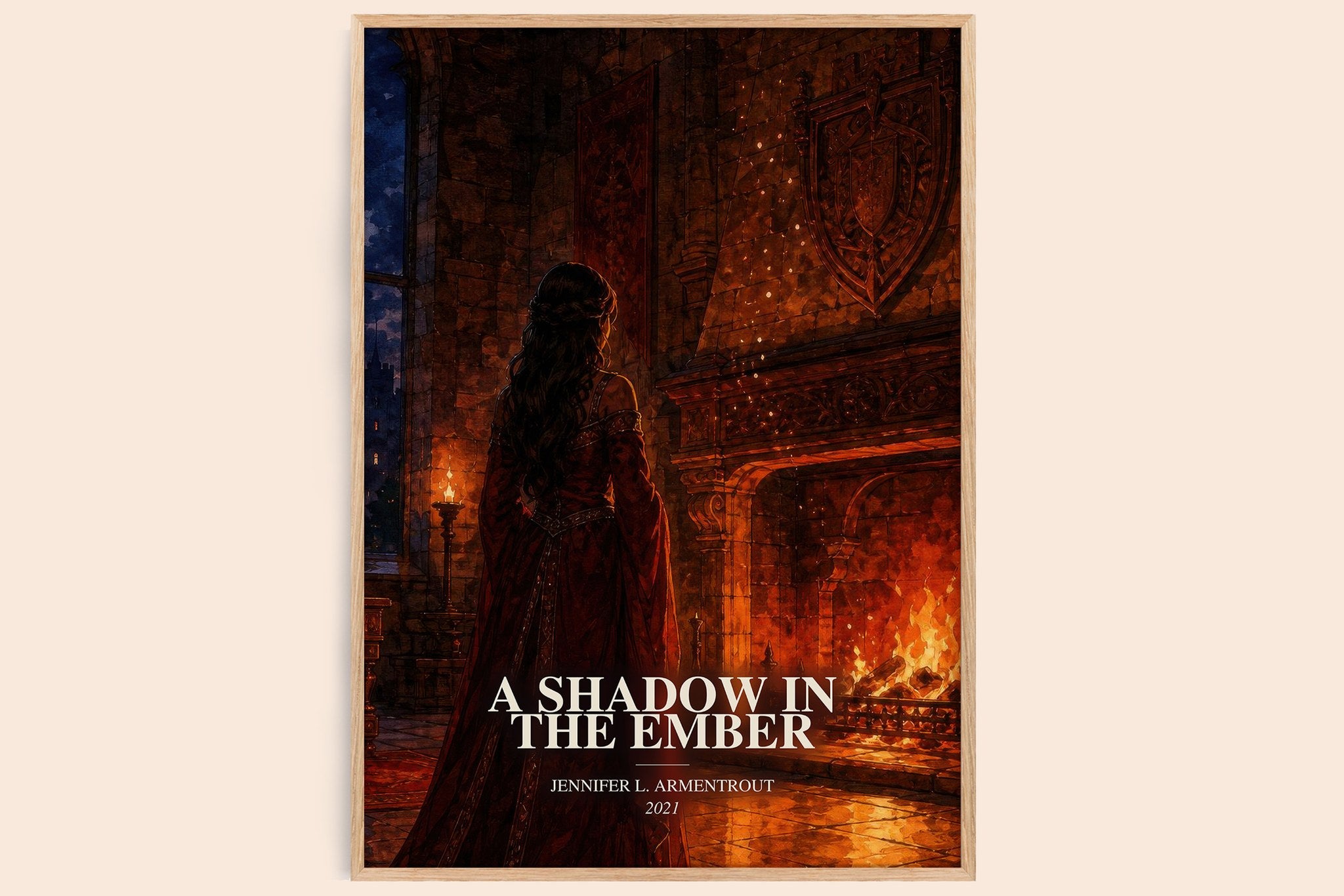 Shadow in the Ember Book Watercolour Illustration by J. Armentrout