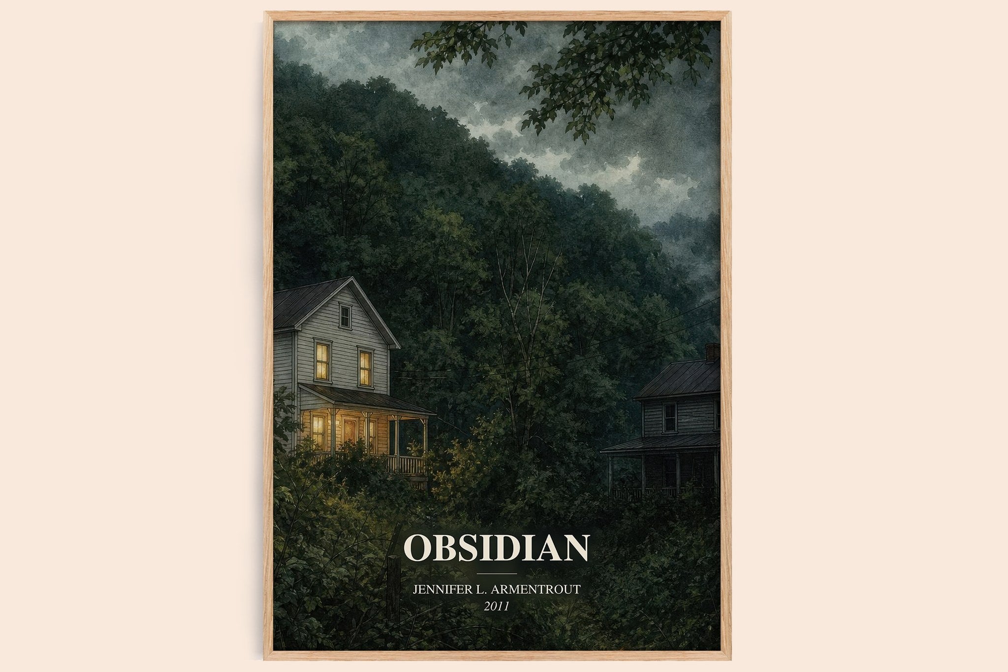 Obsidian Book Watercolour Illustration by Jennifer L. Armentrout