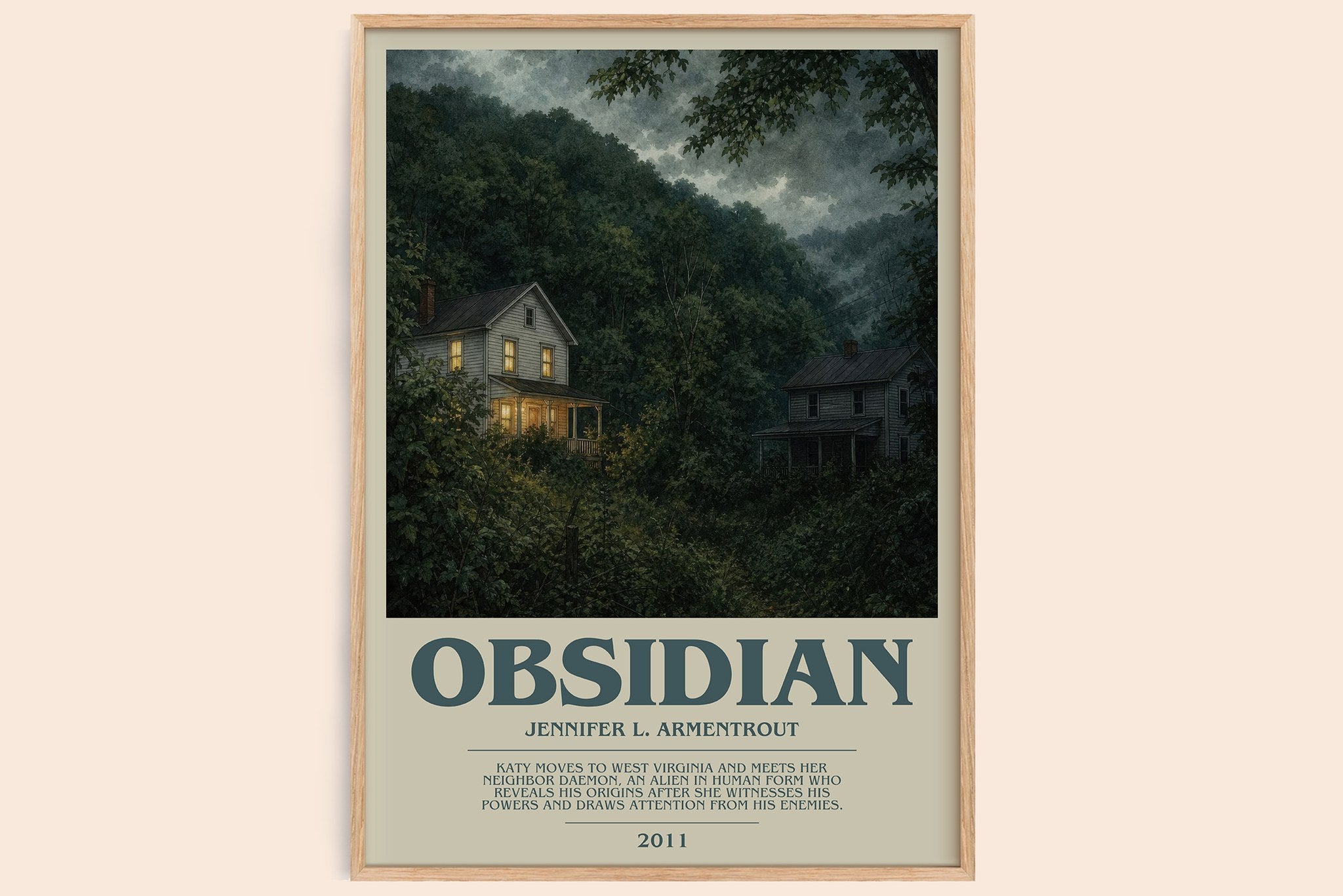 Obsidian Bookish Wall Art by Jennifer L. Armentrout
