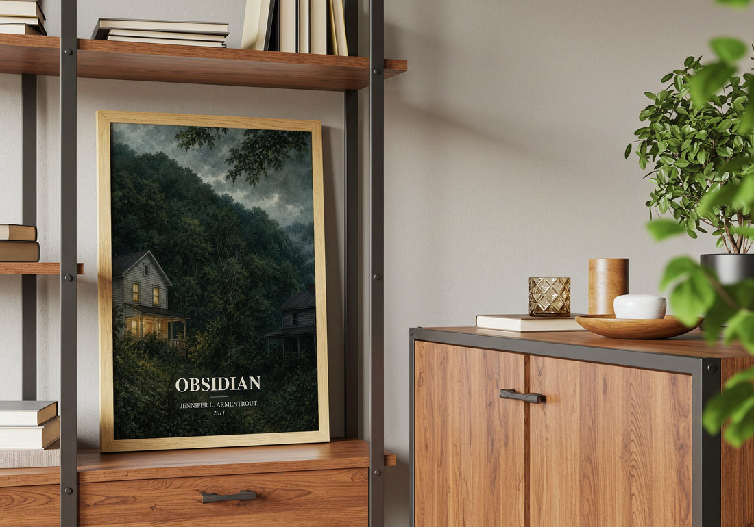 Obsidian book watercolour illustration paper finish options – matte satin gloss