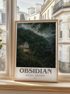 Obsidian book cover poster colour and style options – Jennifer L. Armentrout book art