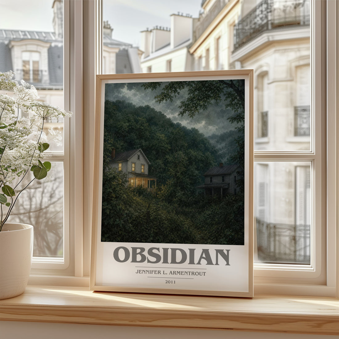 Obsidian book cover poster colour and style options – Jennifer L. Armentrout book art