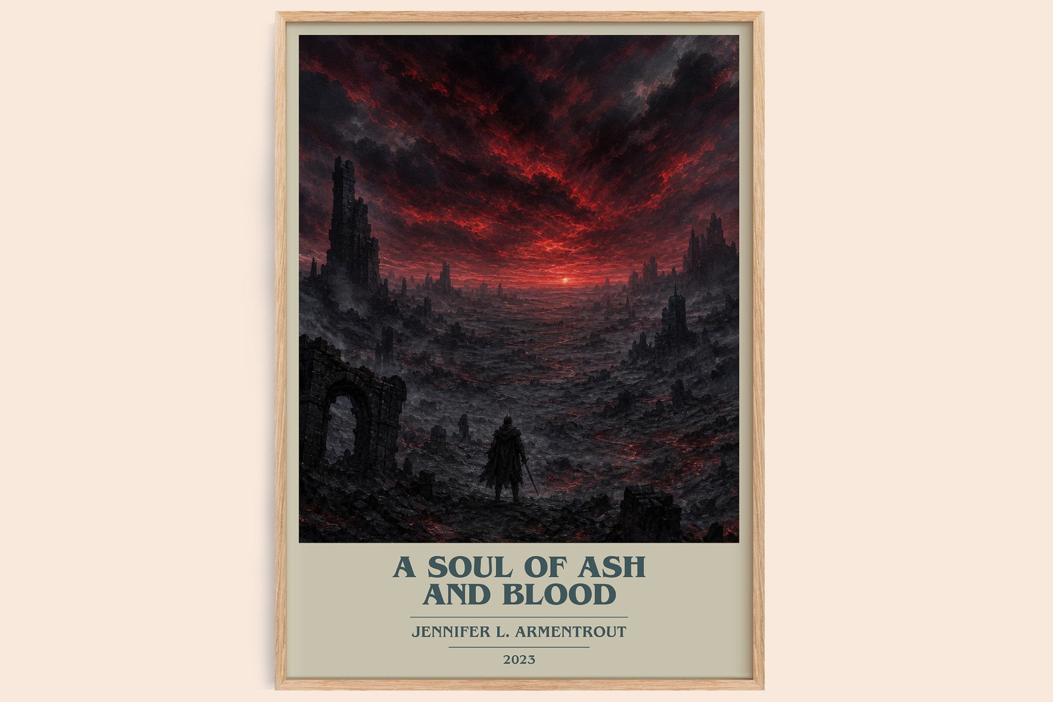 A Soul of Ash and Blood Book Cover Poster by Jennifer L. Armentrout