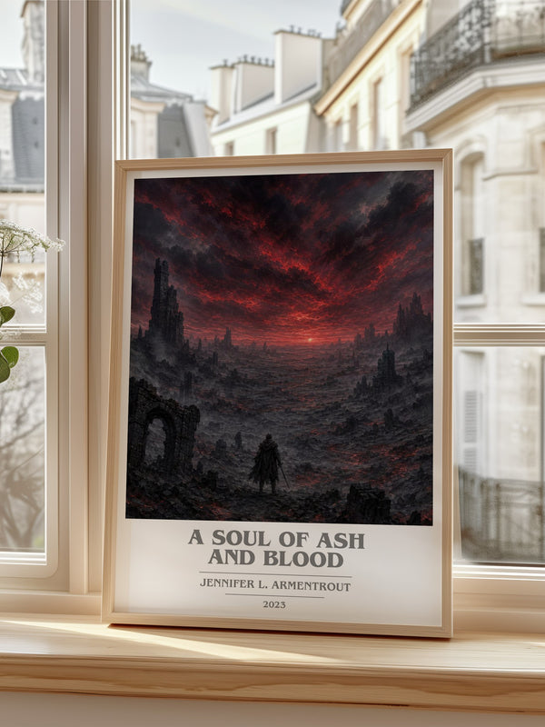 A Soul of Ash and Blood book cover poster colour and style options – Jennifer L. Armentrout book art